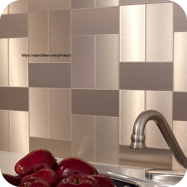 Metal-backsplash